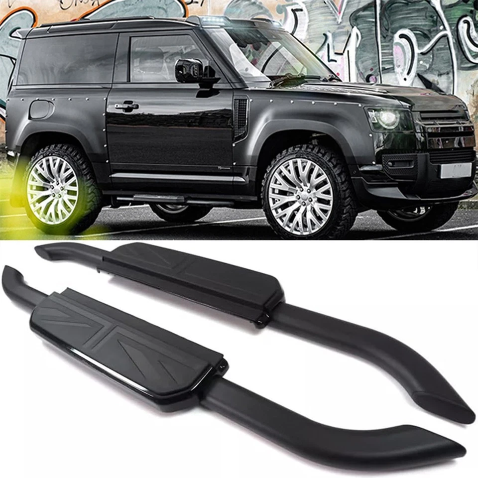 2pcs Side Step fit for Land Rover Defender 90 2020-2025 L663 Running Board - Image 2 of 4