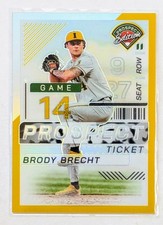 2024 Panini Prospect Edition Brody Brecht Gold Holo /10 #3 Colorado Rockies