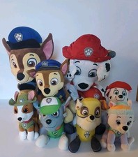 LOT OF 10 - Paw Patrol Plush Toy Stuffed Animals - Ty/Spin Master