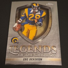 2025 Topps Chrome Legends of the Gridiron Eric Dickerson Los Angeles Rams LOG-13
