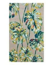 New Handmade Hand Tufted Nz Wool Rug Color Ivory Multi Design Carpet Rug