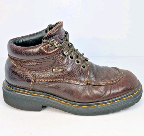 Women's Vtg 90s DR. Doc Martens 9275 Brown Combat Boots Made In England US 6