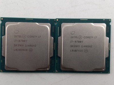 LOT OF 2 INTEL CORE i7-8700T SR3WX PROCESSORS (PR699)