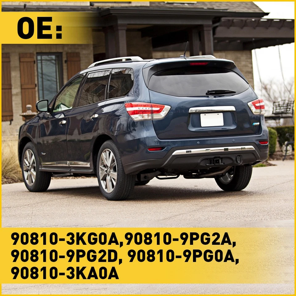 Acabador de manija de puerta trasera moldura de adorno cromado para Nissan Pathfinder 2013-2016 Foto 3 de 4