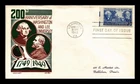 US COVER WASHINGTON & LEE UNIVERSITY FDC SCOTT 982 KEN BOLL CACHET CRAFT