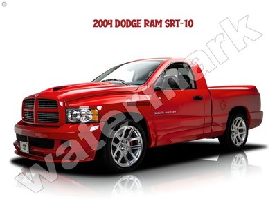 2004 Dodge Ram SRT-10  Metal Sign 9'' x 12'' or 12'' x 16''