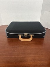 Cassette 30 Tape Holder Black Soft Fabric Brief Case