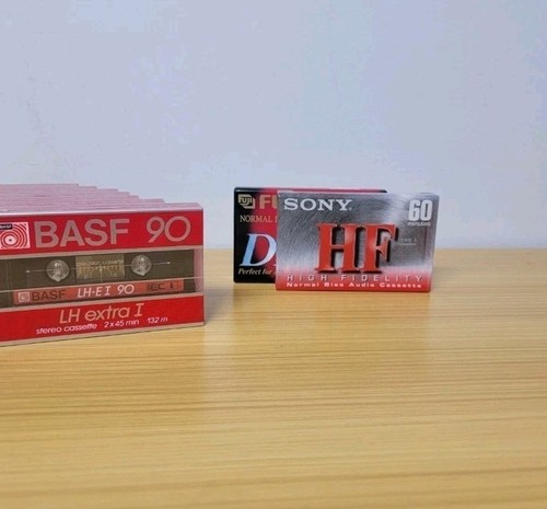 BASF 90 LH extra I Hifi Stereo Cassette Tapes lot of 8 Fuji DR-I 90 Sony HF 60 - Picture 7 of 8