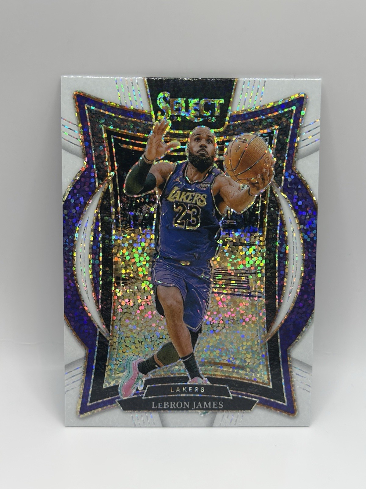 LeBron James 2024 Select #54 Concourse White Sparkle /(SSP
