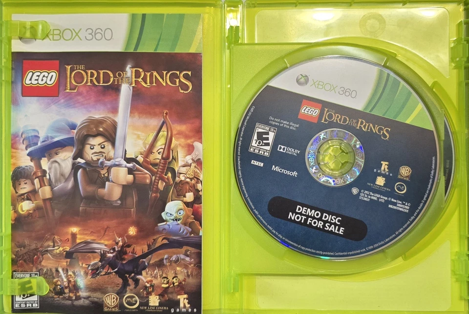 LEGO: The Lord Of The Rings - Includes Bonus Movie (Xbox 360) - COMPLETE/CIB - Image 3 of 4