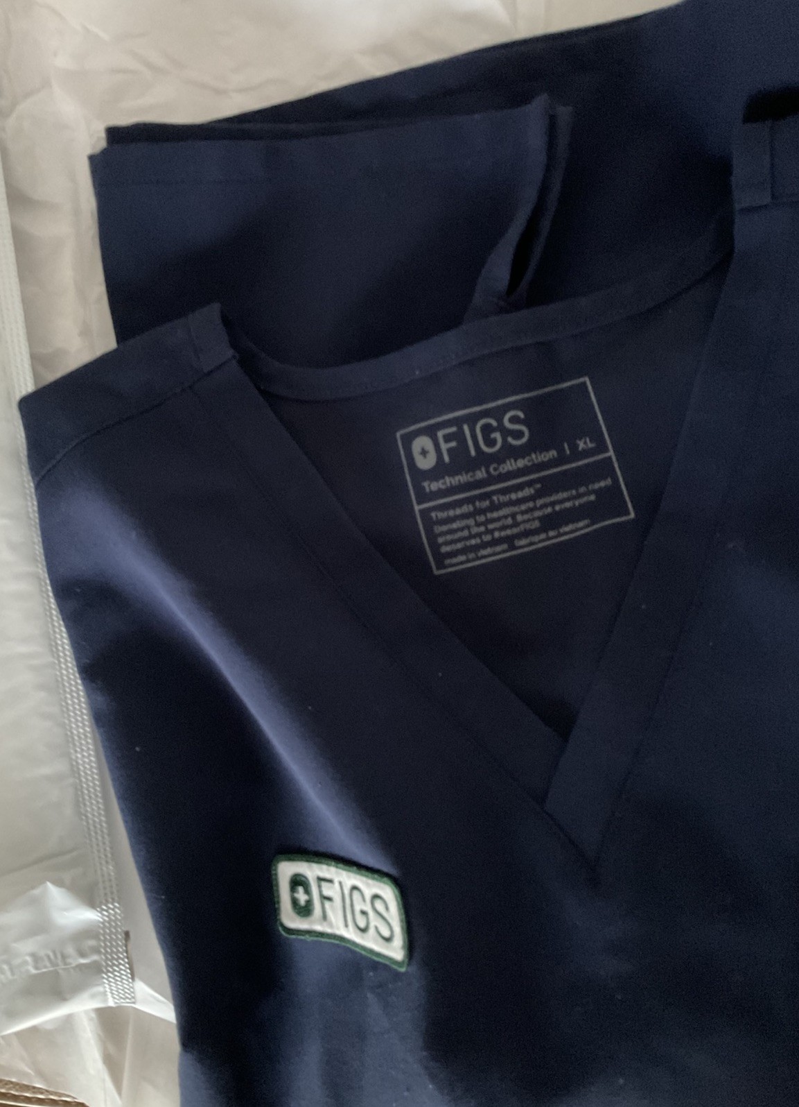 FIGS BRITISH RACING NAVY SCRUBS Limited Edition RARE Extremes Collection image 3