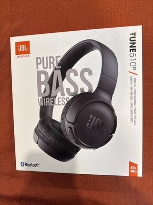 JBL Tune 510BT - Bluetooth headphones up to 40 hours battery w/ pure bass black