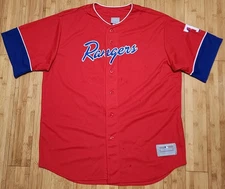 Majestic Texas Rangers Baseball Jersey Men's XL Red MLB League Adrian Beltre #29