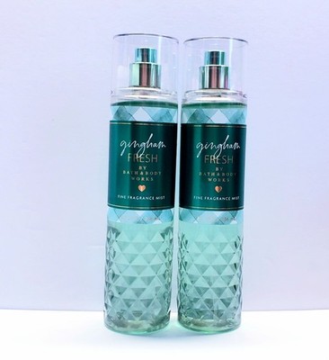 Bath & Body Works GINGHAM FRESH Fine Fragrance Mist, 8 fl oz (2 pcs)