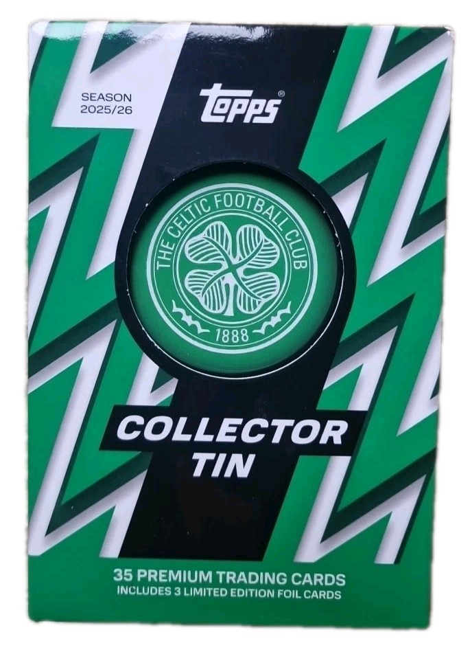 Topps The Celtic Football Club Official Collector Tin 2025/26: 35 Trading Cards