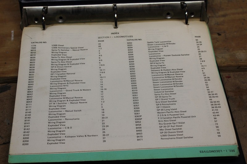 Lionel Parts Manual??  (NOT SURE IF ITS COMPLETE)