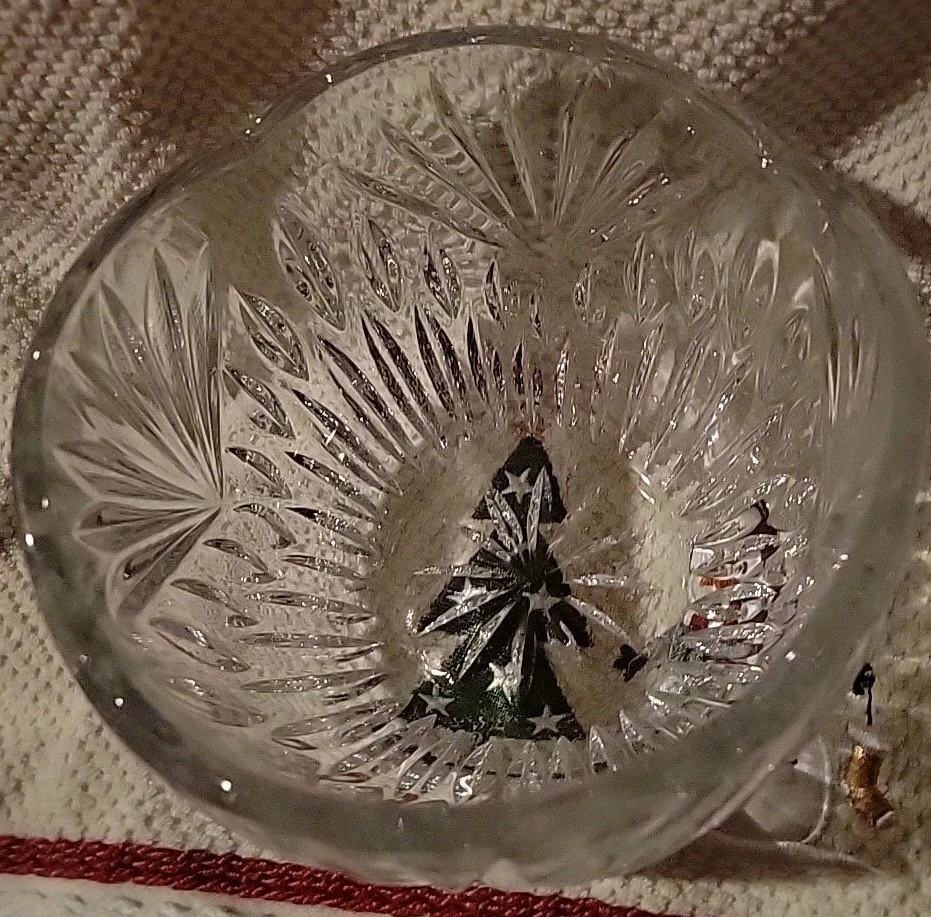 Princess House #950, Highlights Pattern, 24% Lead Crystal Rose Bowl -Germany NIB - Image 3 of 4