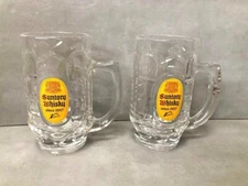 Suntory Kaku Whisky Soda Mug Glass 12.7oz. 375ml 1 Pair Set Japan Highball Cup