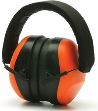 ORANGE Hearing Protection Shooting Construction Ear Muffs Noise Reduction NRR 26