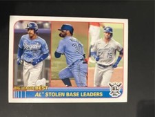 2021 Topps Big League Best #261 AL Stolen Base Leaders Mondesi Villar Merrifield