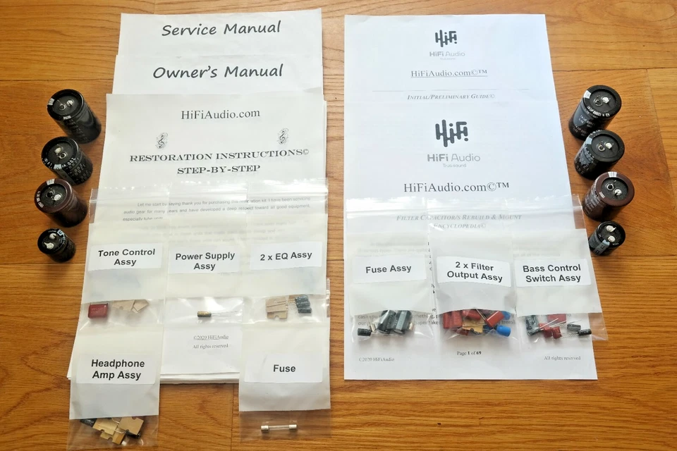 Kit de restauración de preamplificador Accuphase C-200 reparación actualización recaptulador Foto 2 de 4