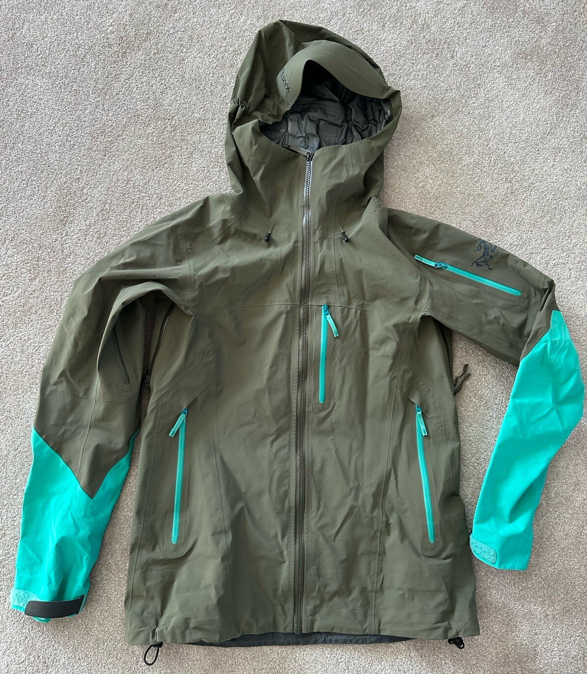 ARC'TERYX Arcteryx Scimitar Gore Tex Pro Shell Giacca Donna Medium Utility Verde Rara!!