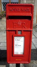 Photo 6x4 Close up, Elizabeth II postbox on Bury and Rochdale Old Road He c2018