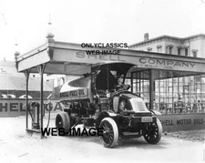 1915 SHELL OIL GAS STATION TRUCK 8X10 PHOTO SAN FRANCISCO CALIFORNIA AUTOMOBILIA