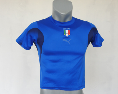 Italy 2006 Home Jersey PUMA Blue Shirt Size Boys S Soccer Football