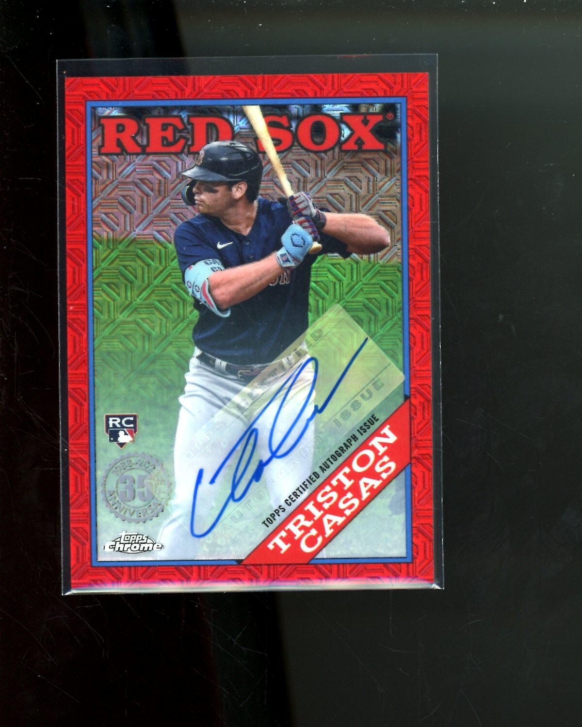2023 Topps '88 Silver Pack Chrome Red Refractor Auto Triston Casas #d 3/5 RC