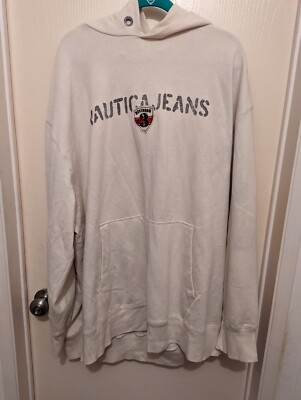 Nautica Jeans Pull Over Hoodie Size 3X Big-Lighting off in Pic 1- it does match 