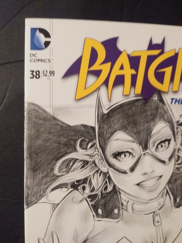 Batgirl Original Sketch Cover Art by Alfred Trujillo - Picture 4 of 7