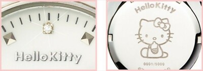 Hello Kitty 35th Luxury White Ceramic Diamond Jewlry Watch from