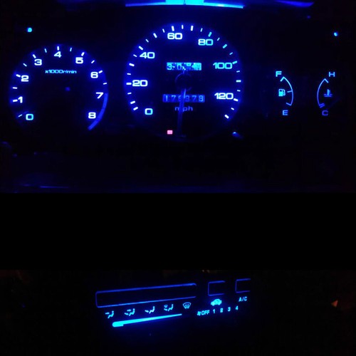 LED Light Kit for Honda Civic EK 96-98 96 97 98 Gauge Cluster + Climate Control - Picture 8 of 13