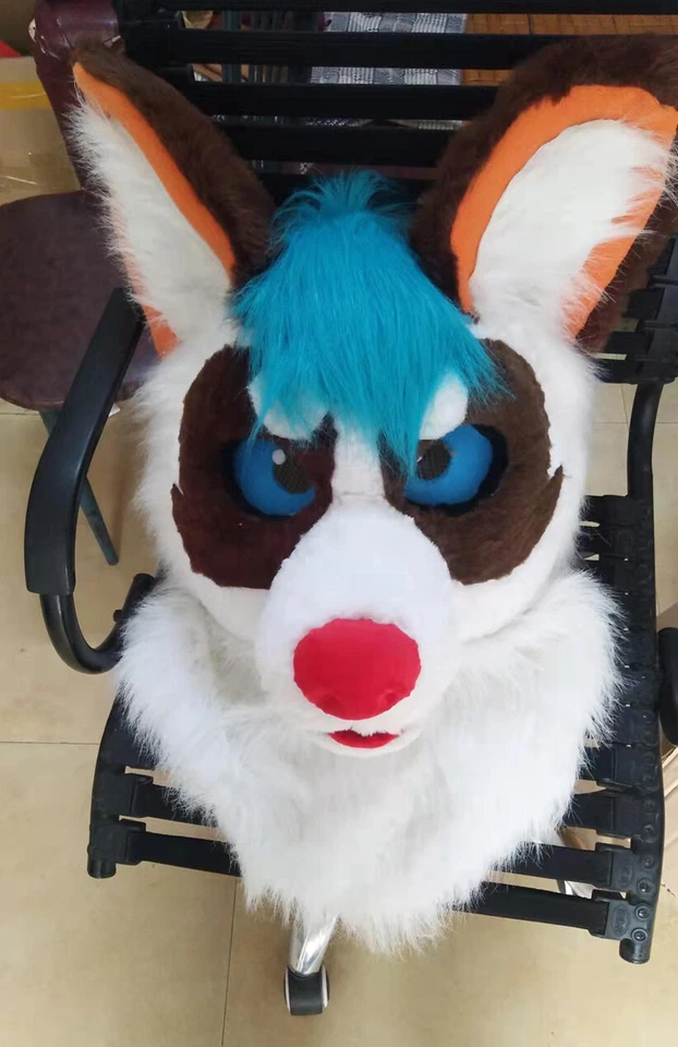 Traje de piel larga Husky perro zorro mascota disfraz Halloween traje disfraces fiesta Foto 4 de 4