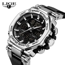 Men Waterproof Digital Sports Watch Military Tactical LED Backlight Wristwatch