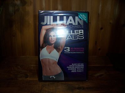 JILLIAN MICHAELS KILLER ABS 30 MINUTE HIGH OCTANE CALORIE KILLING WORKOUT DVD