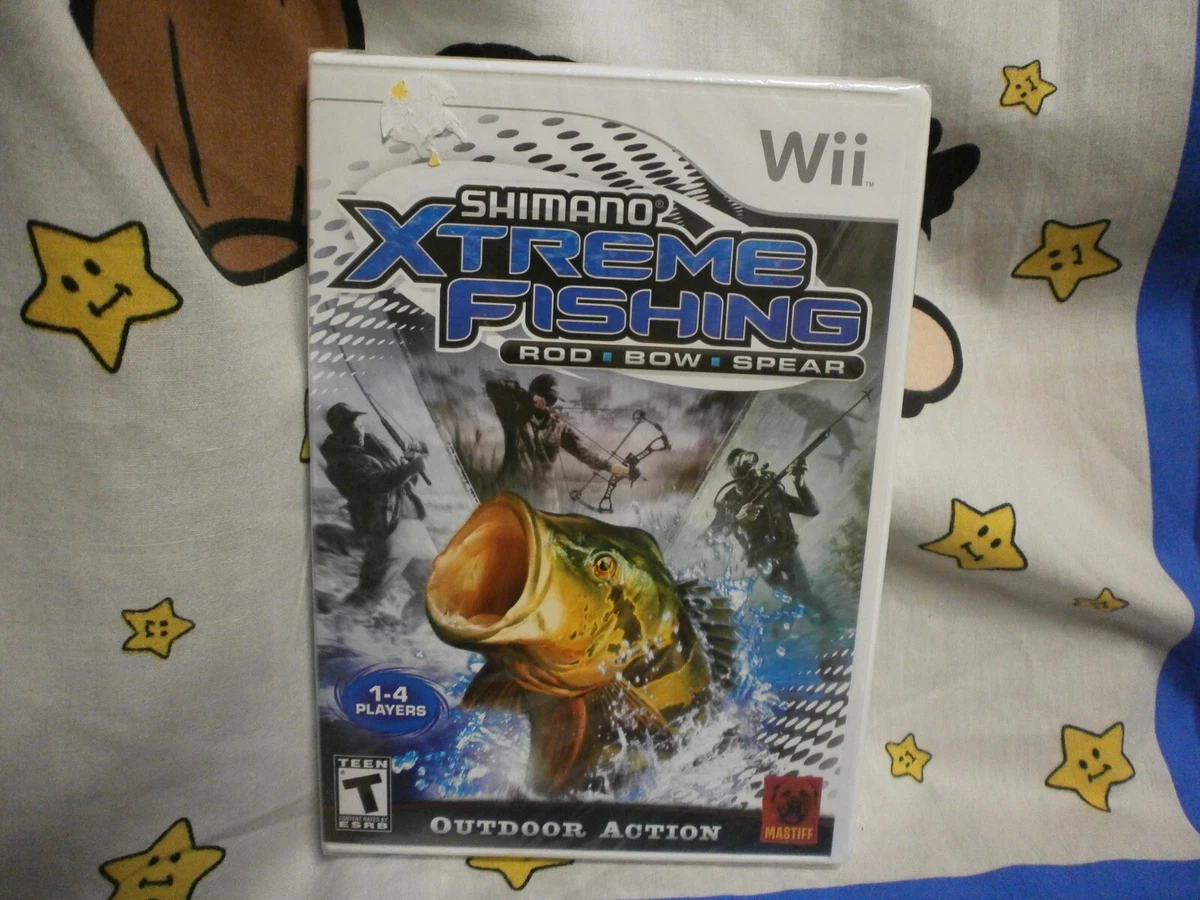 Nintendo Wii Shimano Xtreme Fishing ROD BOW SPEAR Game BRAND NEW