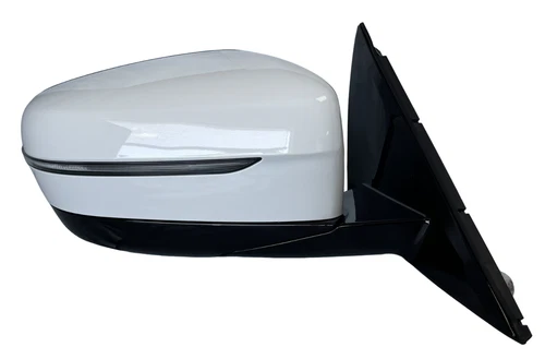 #179 WHITE RIGHT PASSENGER MIRROR WITH BLIND SPOT BMW 530I 540I 530e 2017-2023