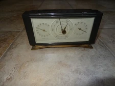 Vtg Airguide Instrument Co Desktop Mantle Barometer Chicago USA 