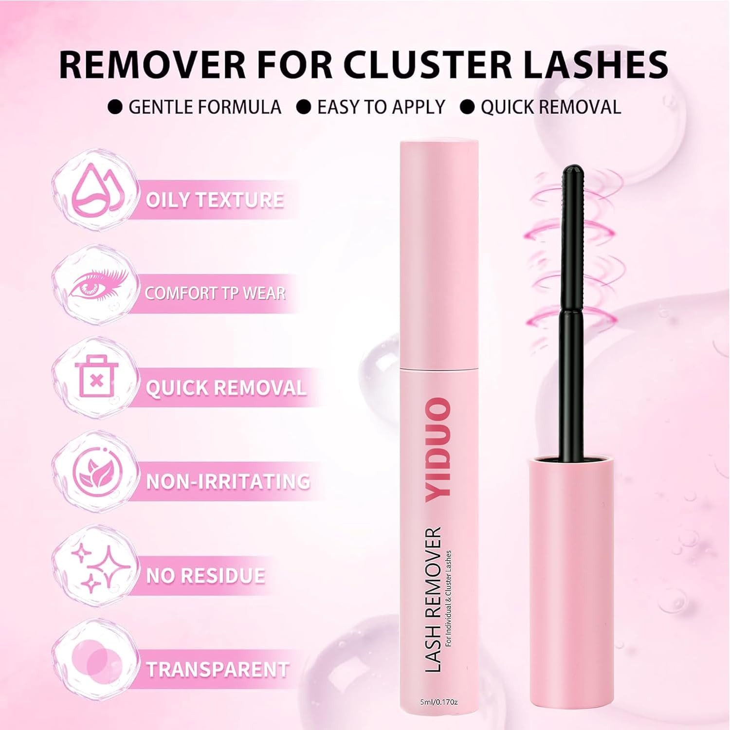 Lashes Clusters Kit Bottom Lashes with Spikes 100D Cluster Eyelash Extensions Ki