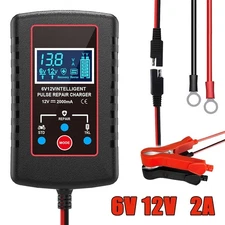 6V 12V Automatic Battery Charger Maintainer Motorcycle Trickle Float For Tender