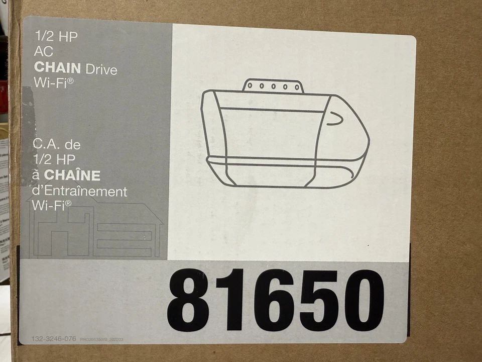 LiftMaster 81650 ½ HP Chain Drive Wi-Fi Garage Door Opener NO RAIL New - Image 2 of 4