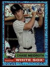 2025 Topps Heritage High Number Chrome Light Blue Sparkle Chase Meidroth RC🔥