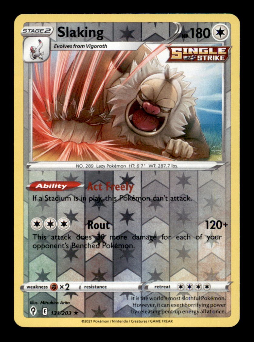 SLAKING 131/203 - REVERSE HOLO R - EVOLVING SKIES - NM/M
