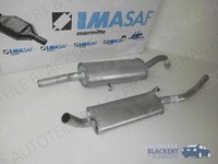 Imasaf Auspuffset Mitteltopf+Endtopf FüR Audi 100 Avant 2.0+2.1 85KW 1977-1982