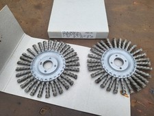 Wire Brush Twist Knot Attachment For Grinder 150mm 22.2mm Bore PAIR