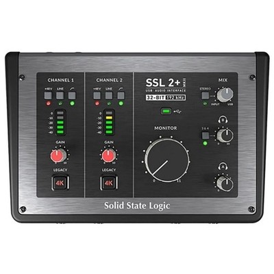 SOLID STATE LOGIC SSL 2+ MKII 2-in/2-out USB-C MIDI Audio Interface & Software
