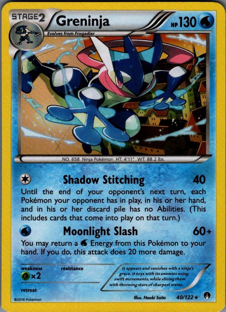 Greninja Rare XY - BREAKpoint 40/122 NM