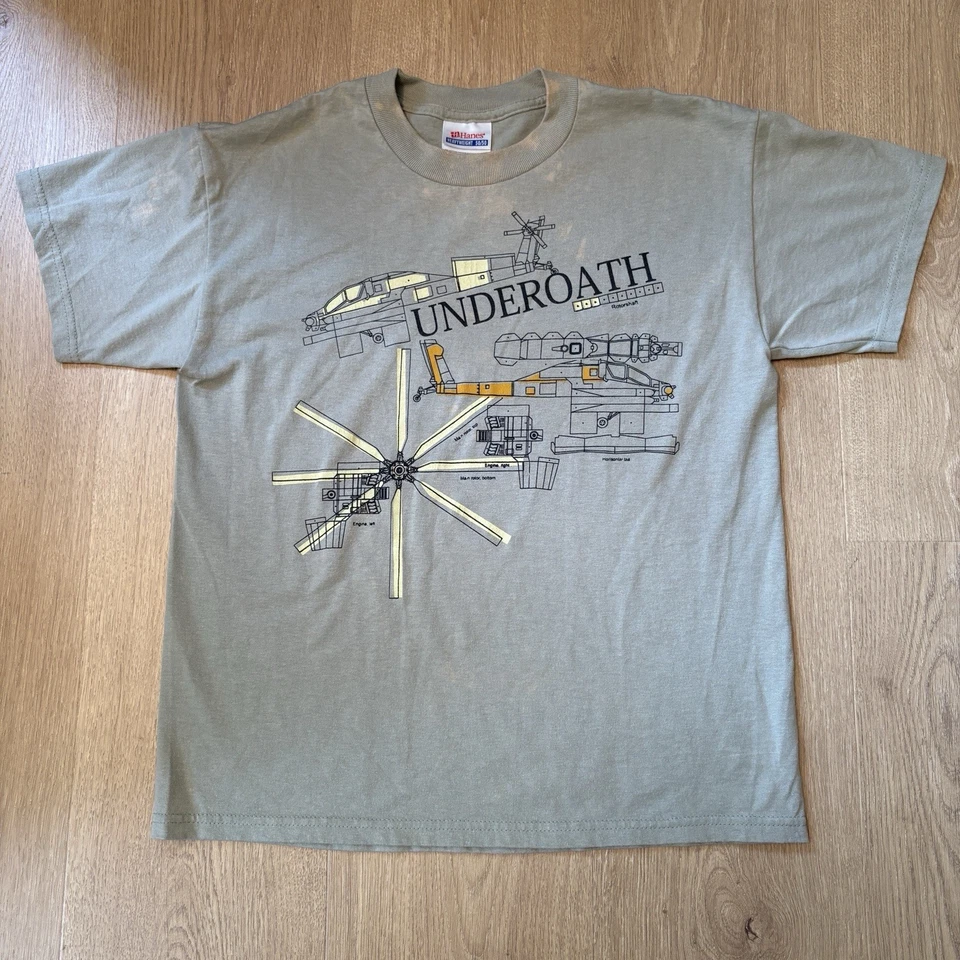 Vintage 2000s Underoath Screamo Helicopter T-shirt Women’s Small (youth L ) - Image 1 of 4